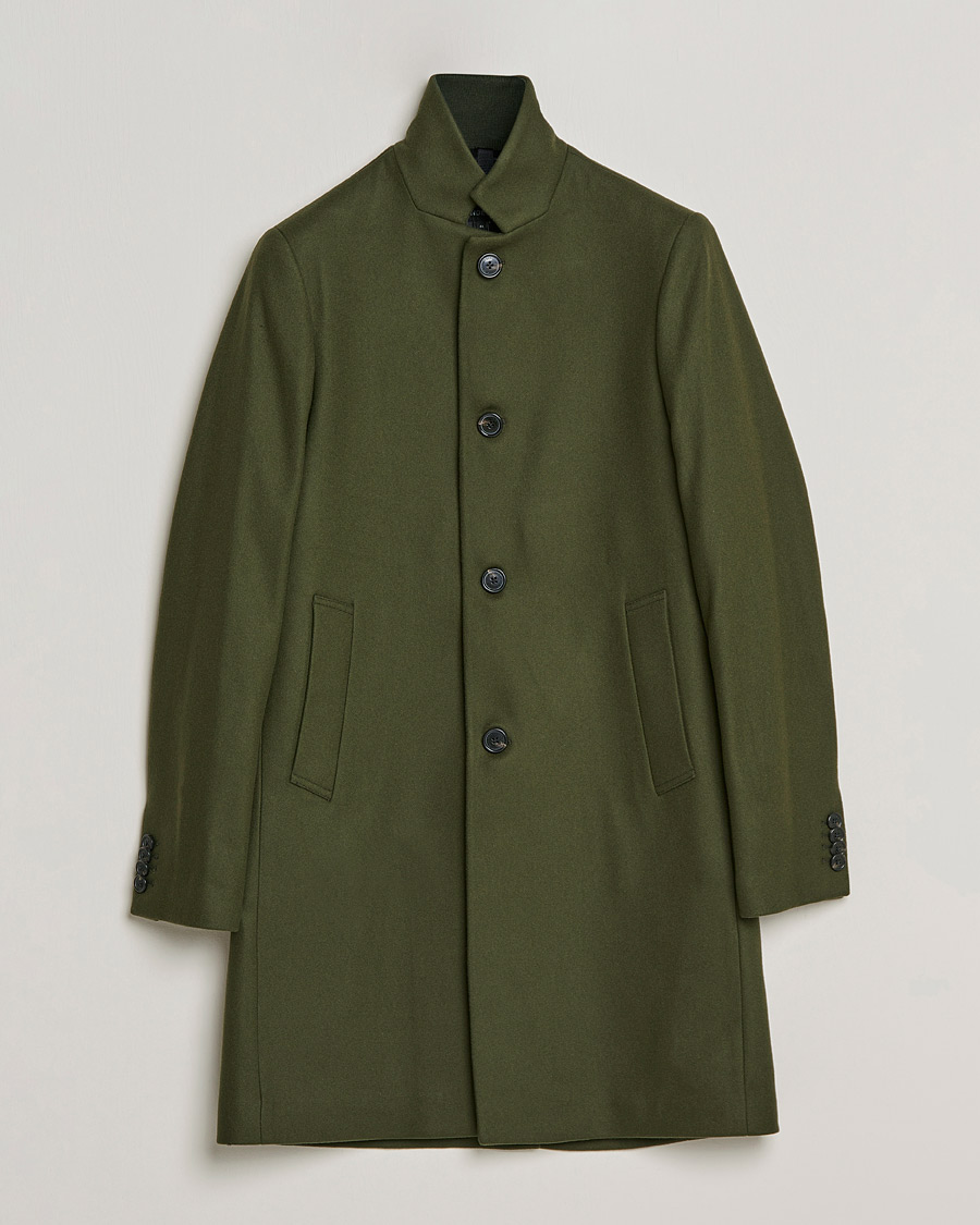 Herren | Jacken | J.Lindeberg | Holger 2.0 Melton Coat Forest Green