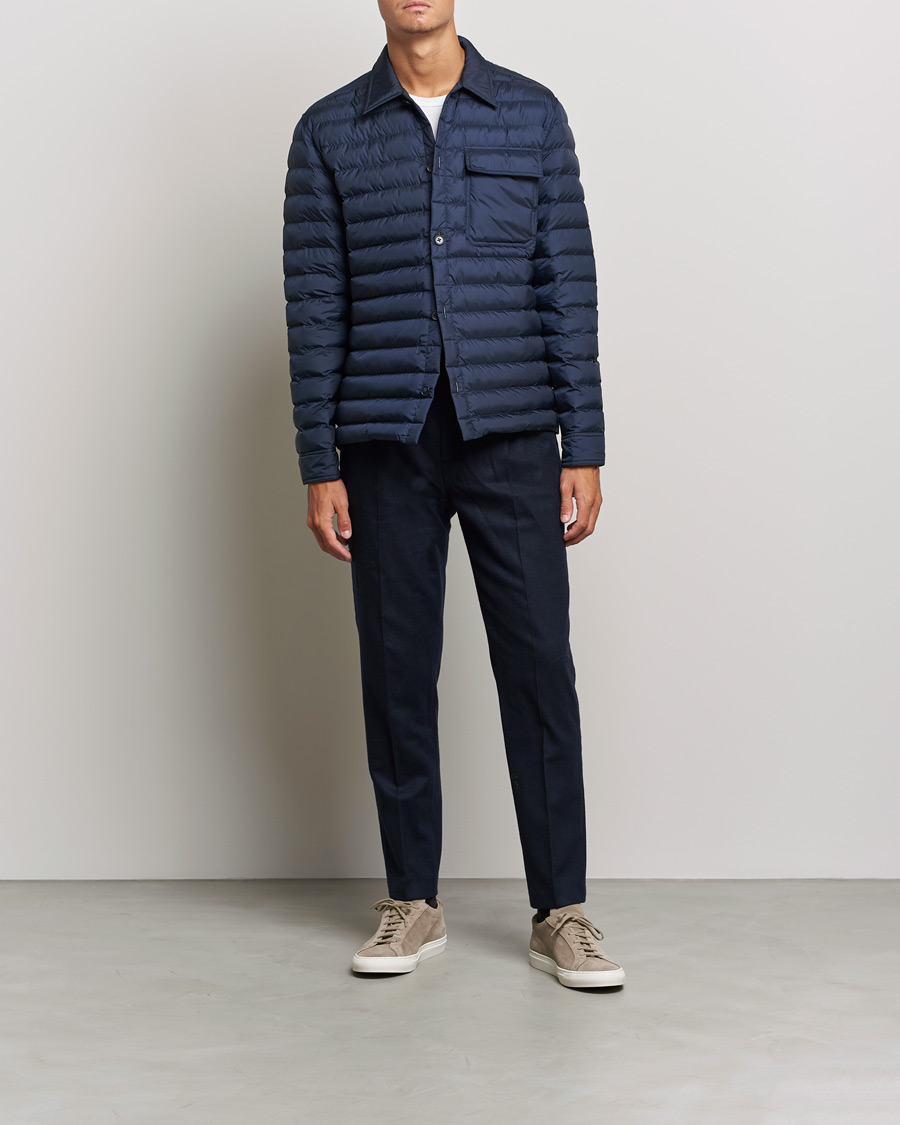 Herren | Hemden | J.Lindeberg | Gorman Quilted Overshirt Navy