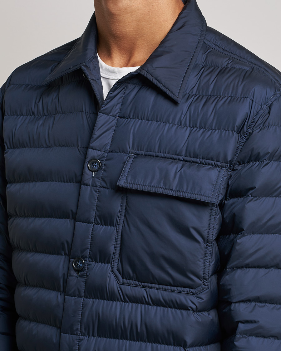 Herren | Hemden | J.Lindeberg | Gorman Quilted Overshirt Navy