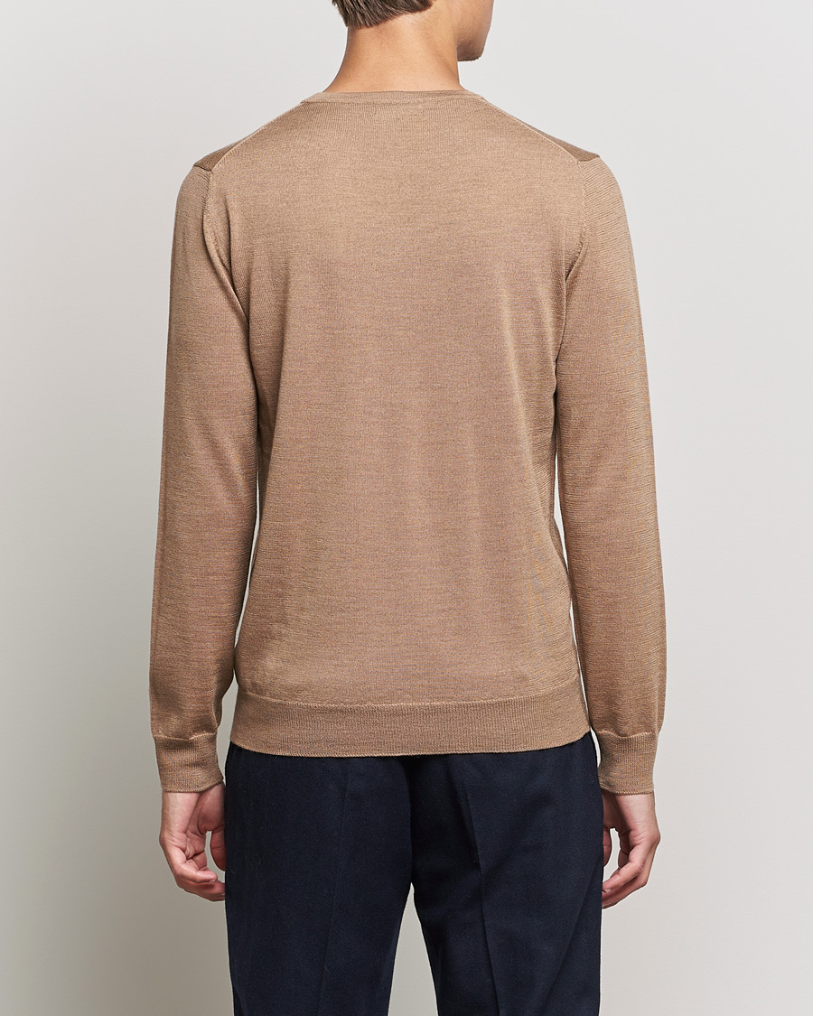 Herren | Pullover | J.Lindeberg | Lyle True Merino Crew Neck Pullover Tiger Brown