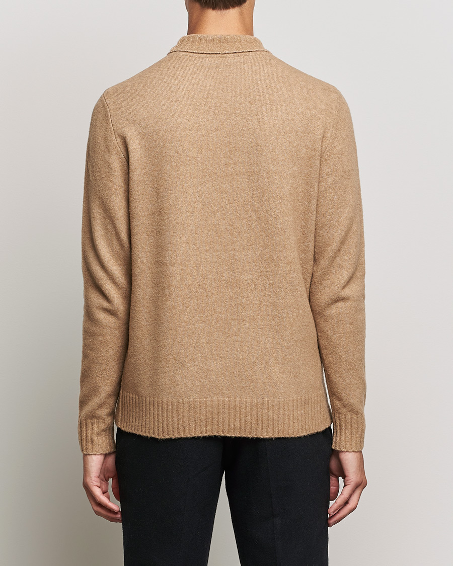 Herren | Pullover | J.Lindeberg | Orian Wool Blend Turtleneck Tiger Brown