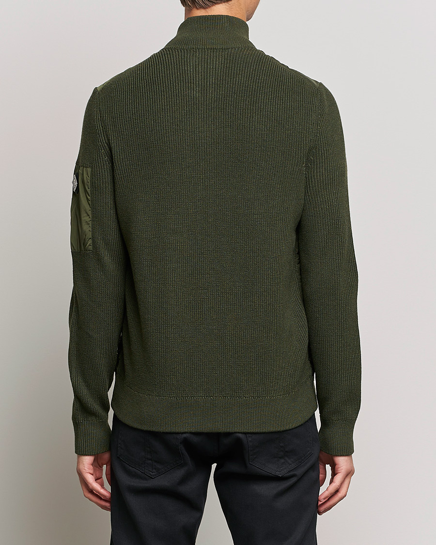 Herren | Pullover | J.Lindeberg | Beck Knitted Hybrid Jacket Forest Green