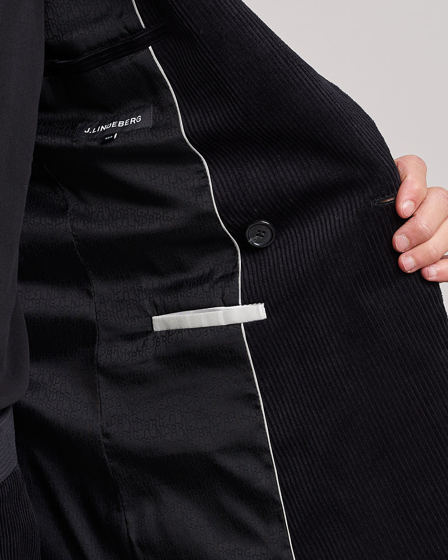 Herren | Sakkos | J.Lindeberg | Dries Corduroy Blazer Black