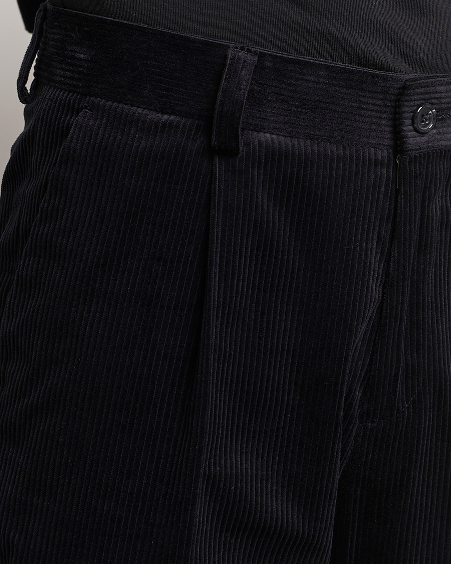 Herren | Hosen | J.Lindeberg | Gordon Pleated Corduroy Trousers Black