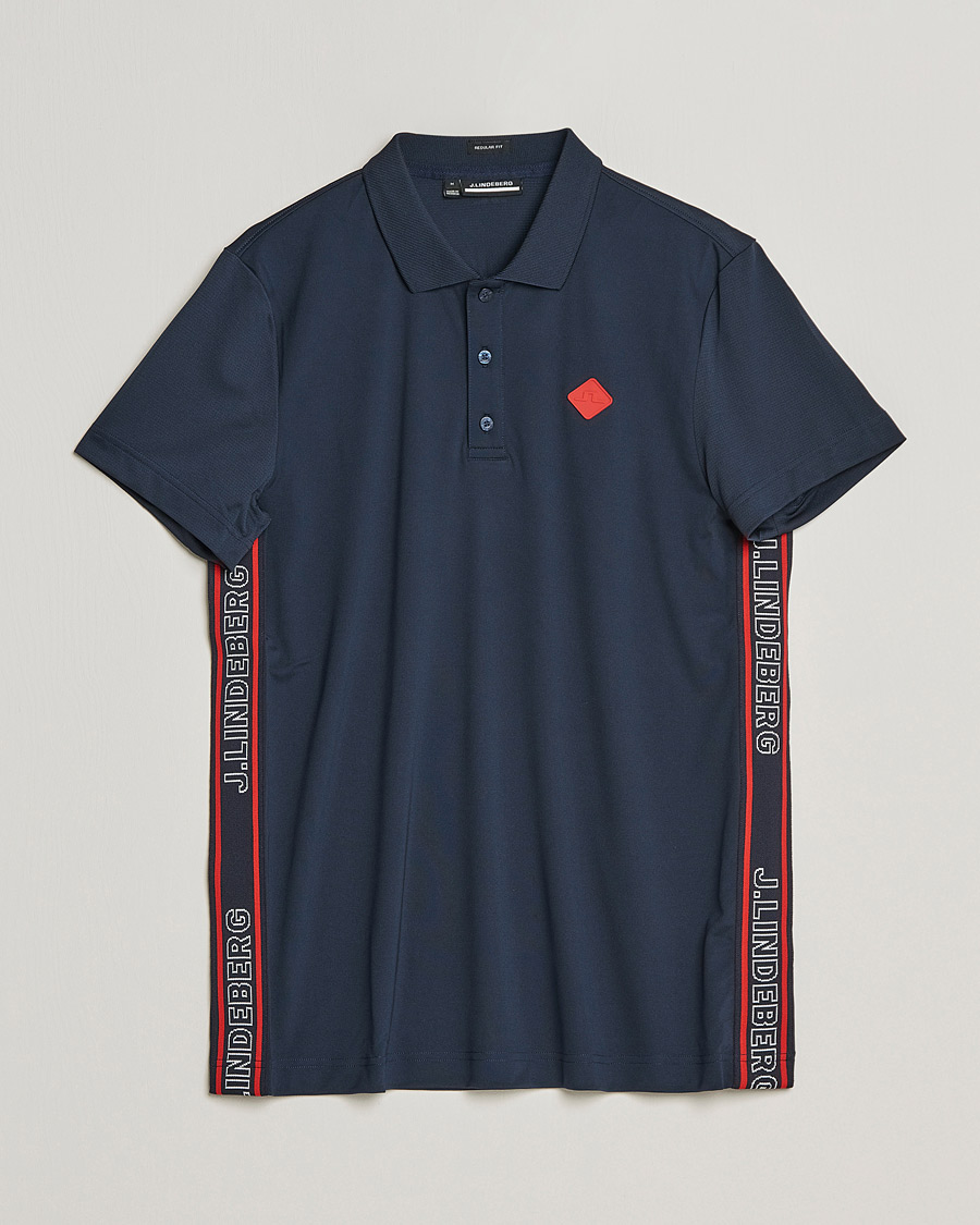 Herren | Poloshirts | J.Lindeberg | Diamond Regular Fit Polo Navy
