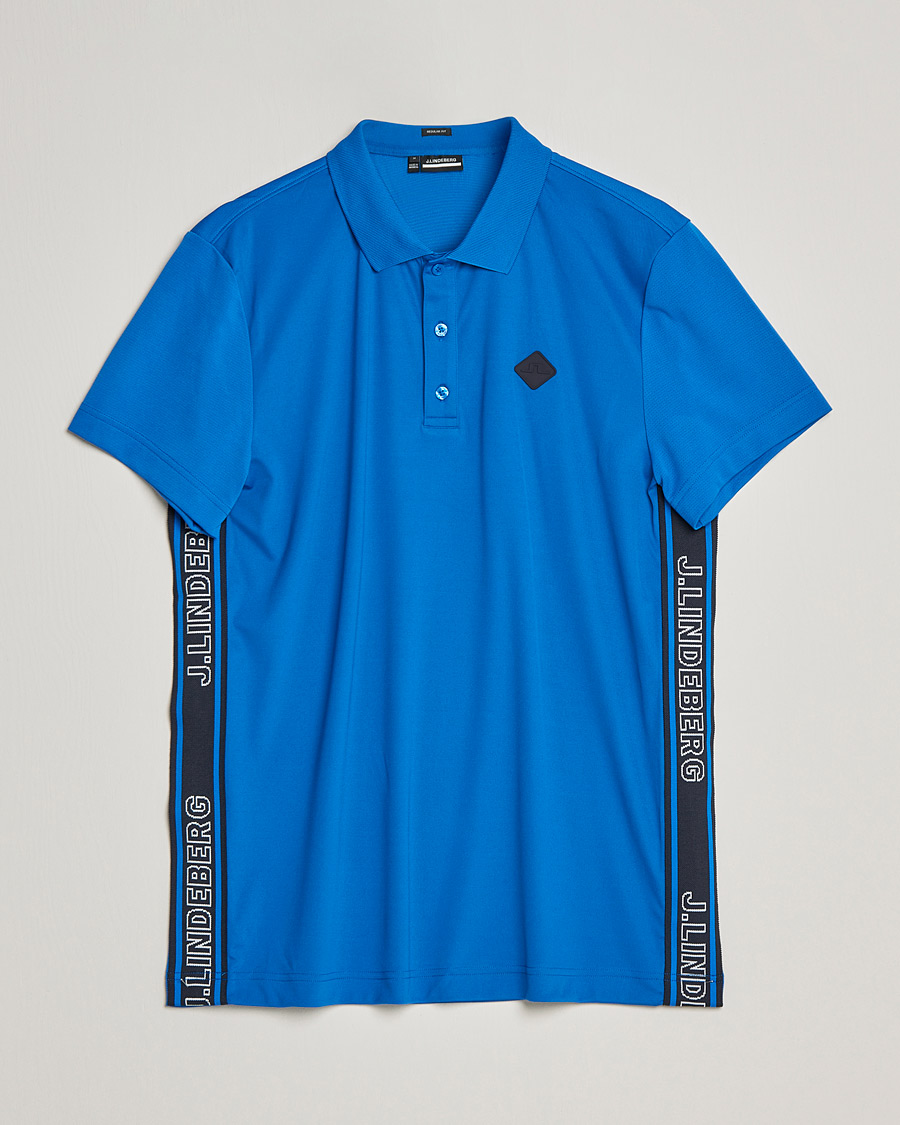 Herren | Poloshirts | J.Lindeberg | Diamond Regular Fit Polo Nautical Blue
