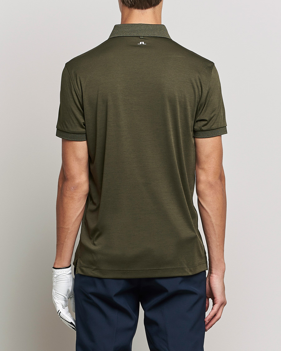 Herren | Poloshirts | J.Lindeberg | Tour Tech Slin Fit Polo Forest Melange