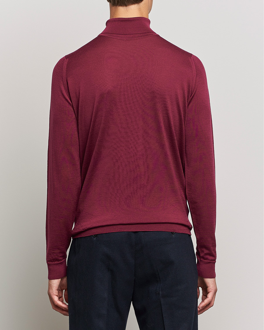 Herren | Pullover | John Smedley | Cherwell Extra Fine Merino Rollneck Bordeaux
