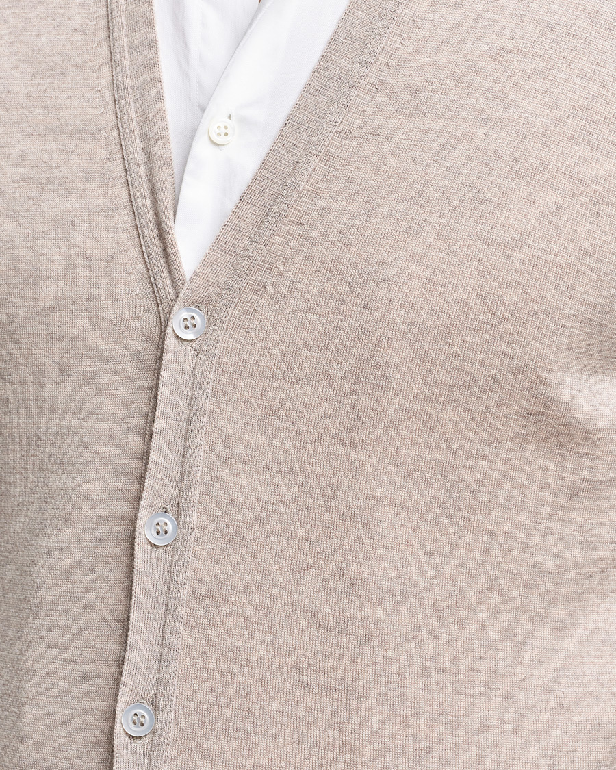 Herren | Pullover | John Smedley | Huntswood Slim Fit Waistcoat Soft Fawn