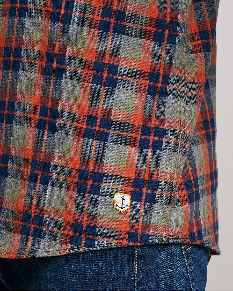 Herren | Hemden | Armor-lux | Chemise Flannel Shirt Green Blue