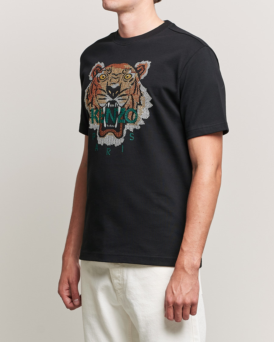 Herren | T-Shirts | KENZO | Original Tiger Crew Neck Tee Black