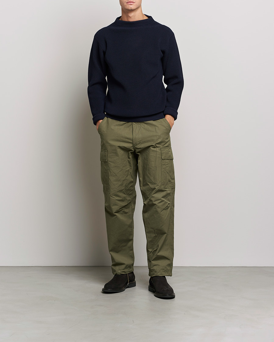 Herren | Pullover | Andersen-Andersen | Sailor Wool Crewneck Navy Blue