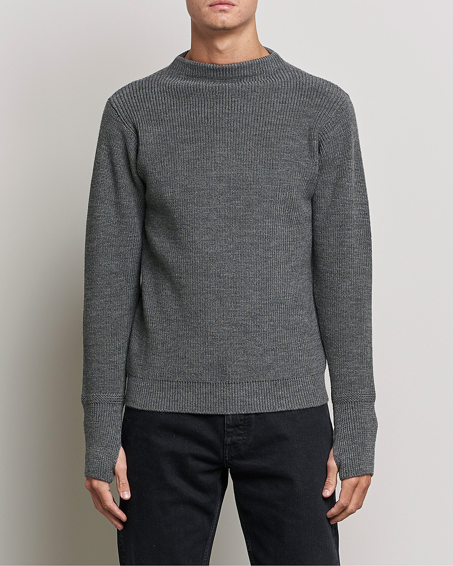 Herren | Pullover | Andersen-Andersen | Sailor Wool Crewneck Grey
