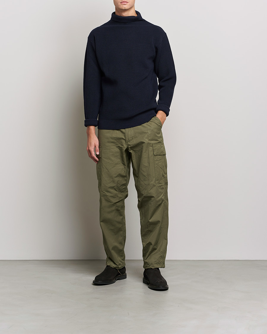 Herren | Pullover | Andersen-Andersen | Sailor Wool Turtleneck Navy Blue