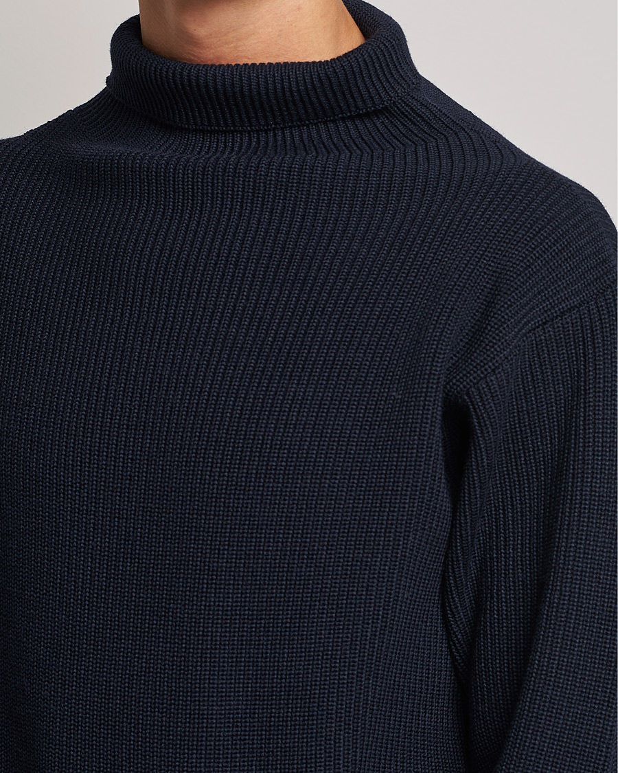 Herren | Pullover | Andersen-Andersen | Sailor Wool Turtleneck Navy Blue