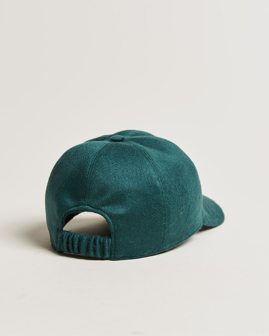 Herren | Kiton Cashmere Baseball Cap Dark Green | Kiton | Cashmere Baseball Cap Dark Green