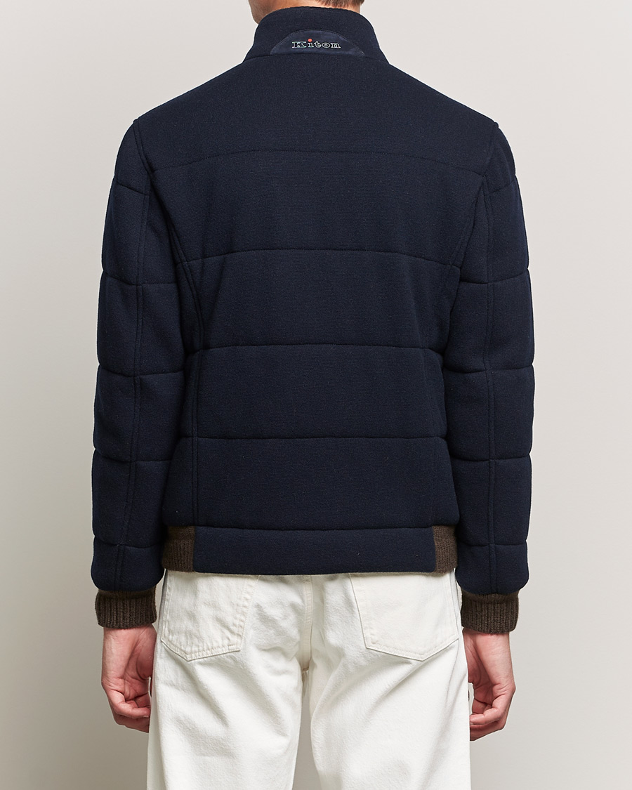 Herren | Jacken | Kiton | Pile Cashmere Down Jacket Navy
