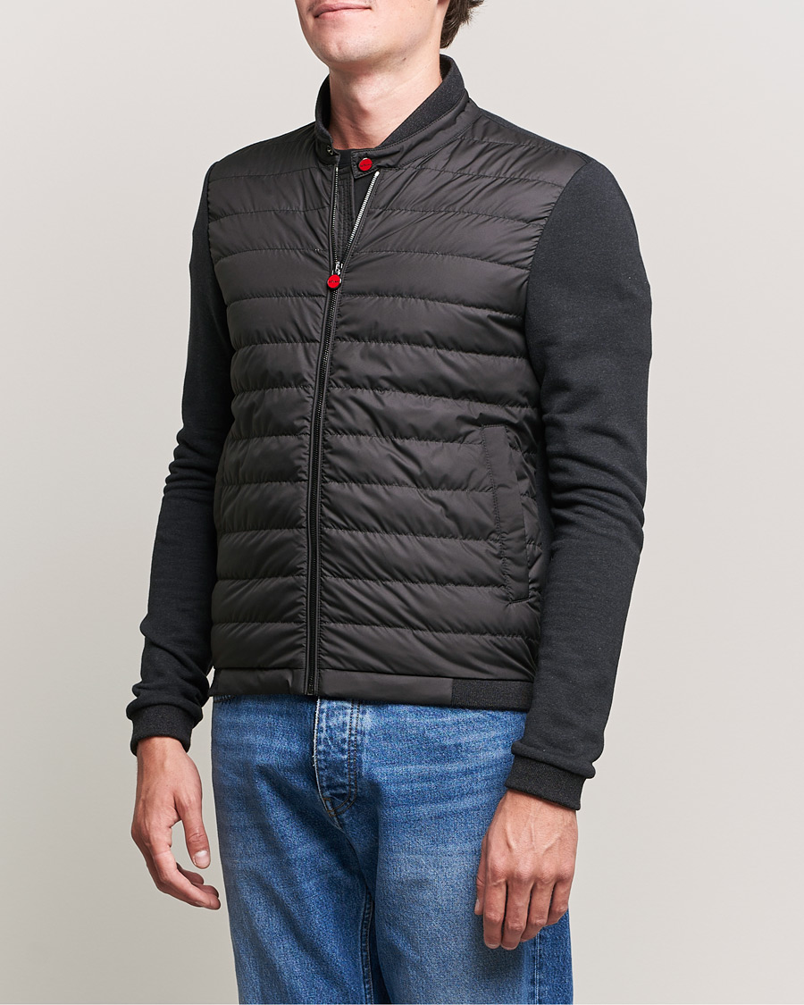 Herren | Jacken | Kiton | Cotton/Cashmere Hybrid Jacket Charcoal