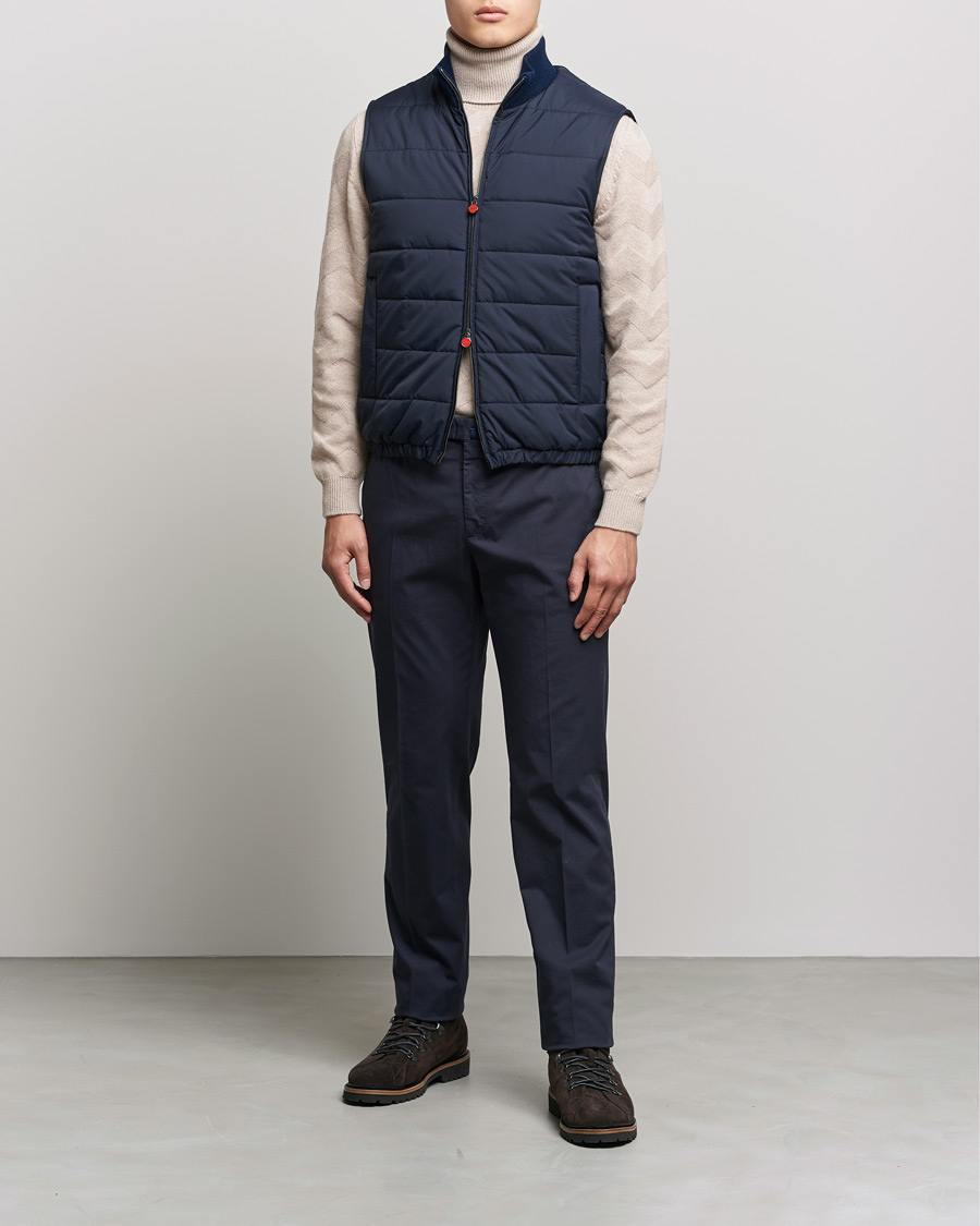 Herren | Jacken | Kiton | Nylon Down Vest Navy