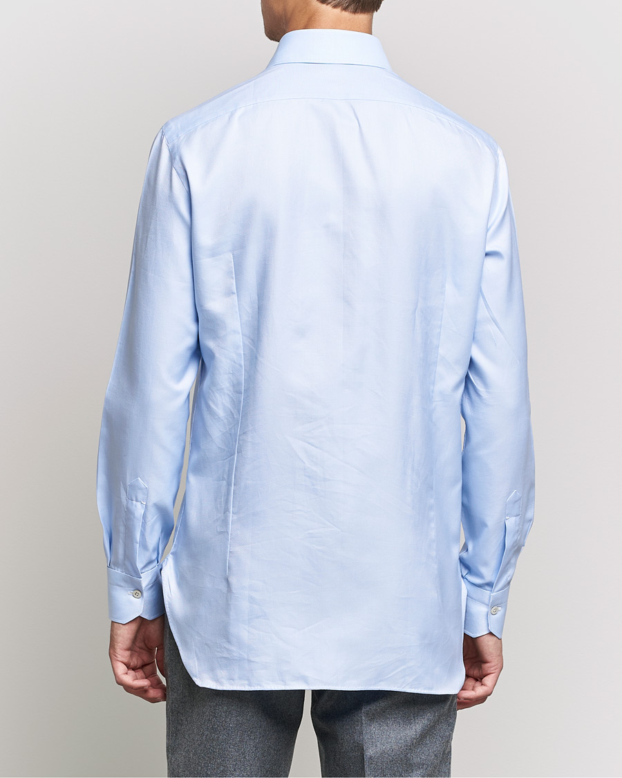 Herren | Hemden | Kiton | Slim Fit Royal Oxford Shirt Light Blue