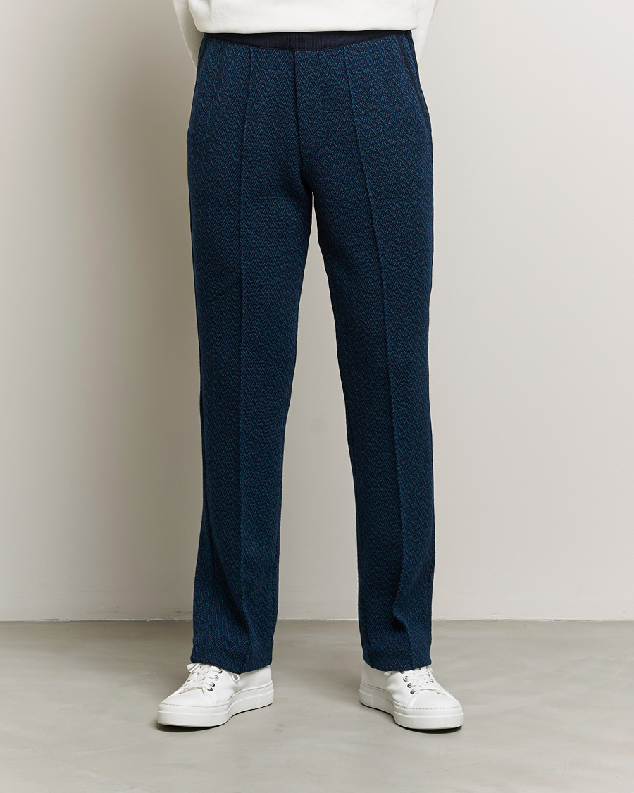 Herren | Hosen | Missoni | Zig Zag Knitted Trousers Navy