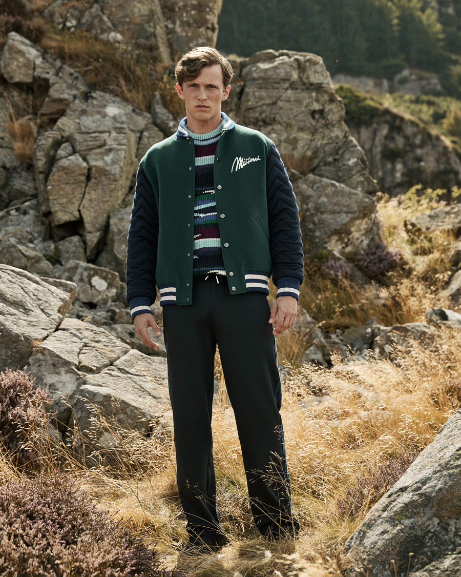 Herren | Hosen | Missoni | Chevron Track Pants Navy