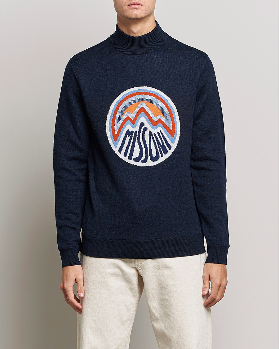 Herren | Pullover | Missoni | Mountain Calling High Neck Navy