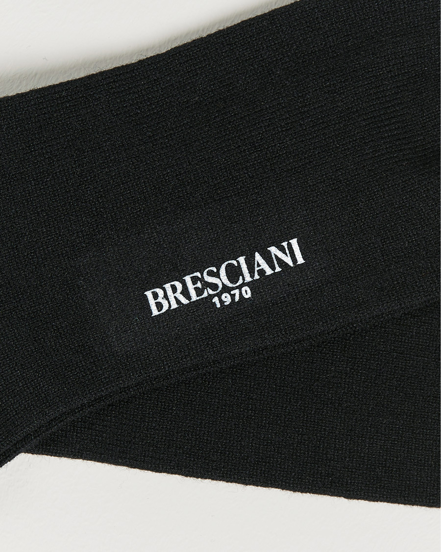 Herren | Unterwäsche | Bresciani | Pure Cashmere Socks Black