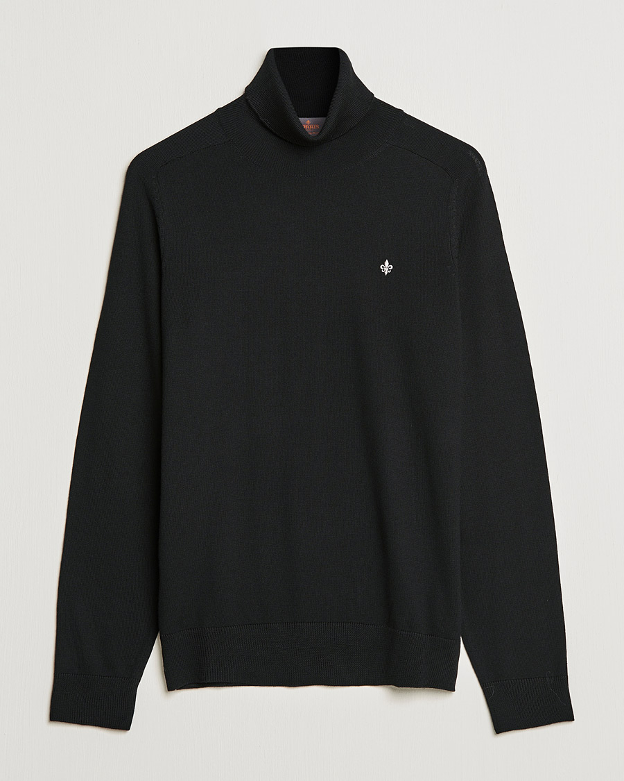 Herren | Pullover | Morris | Merino Rollneck Black