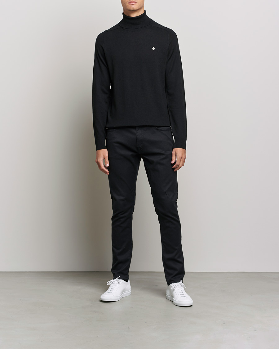 Herren | Pullover | Morris | Merino Rollneck Black