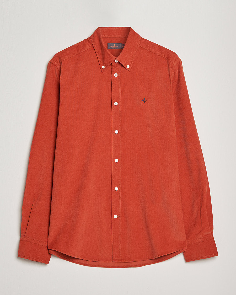 Herren | Hemden | Morris | Douglas Corduroy Button Down Shirt Red