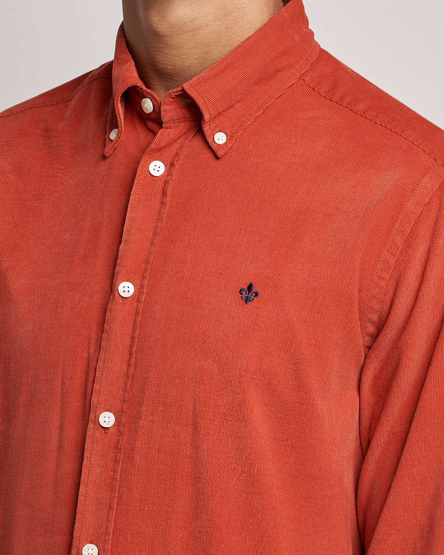 Herren | Hemden | Morris | Douglas Corduroy Button Down Shirt Red