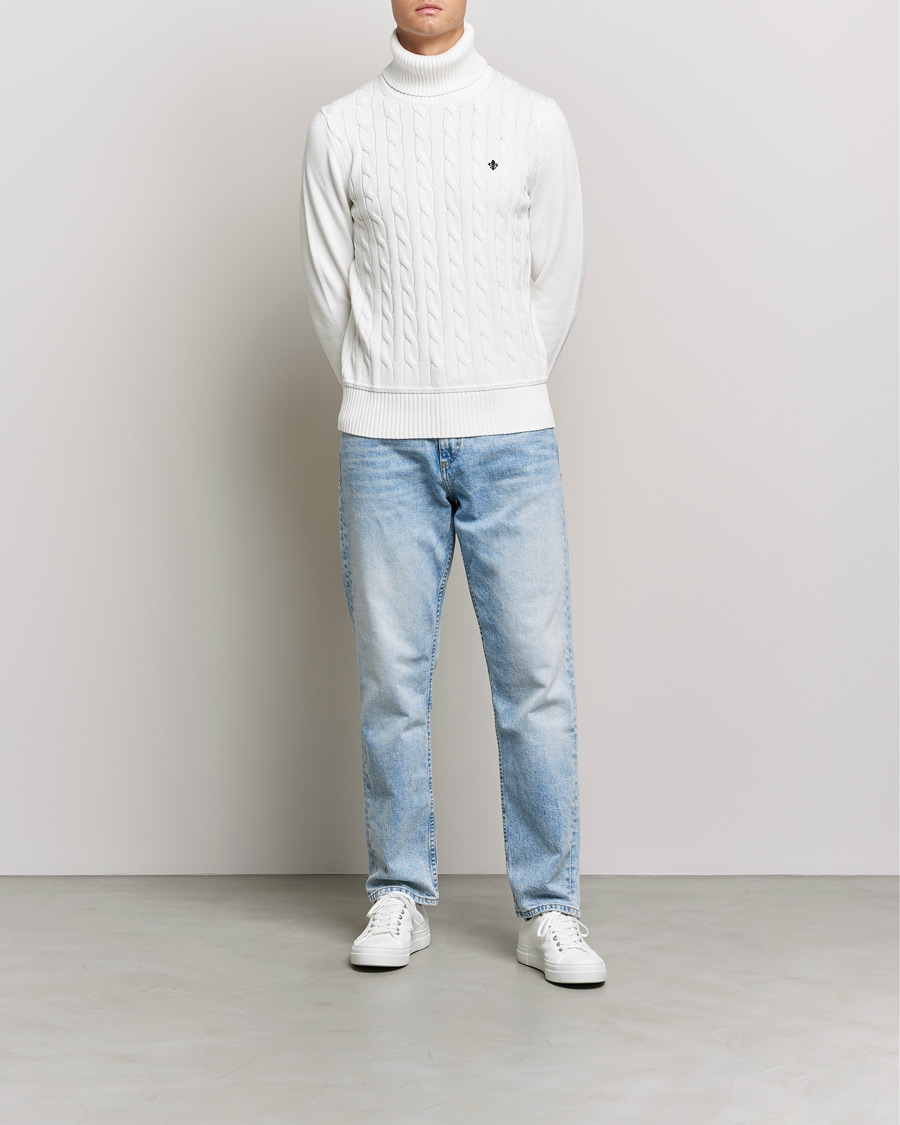 Herren | Pullover | Morris | Edmond Cable Rollneck Off White