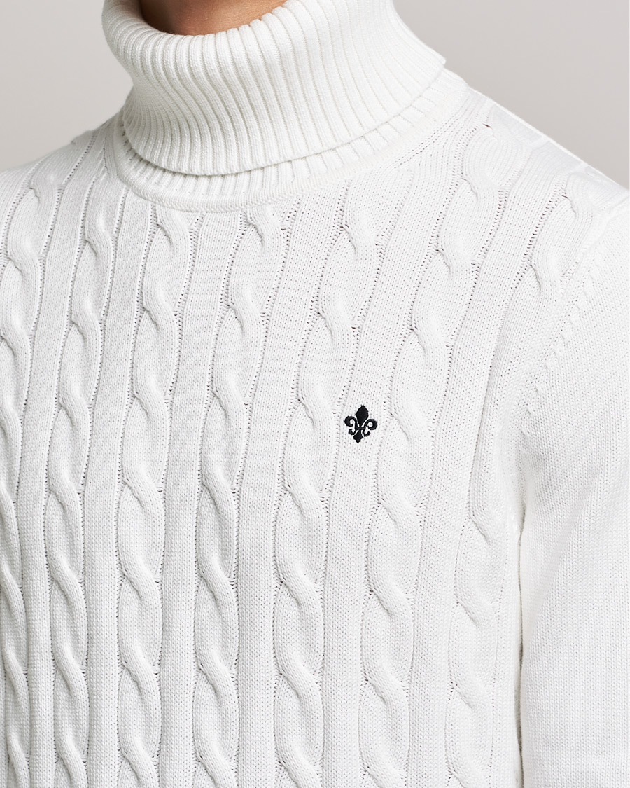 Herren | Pullover | Morris | Edmond Cable Rollneck Off White