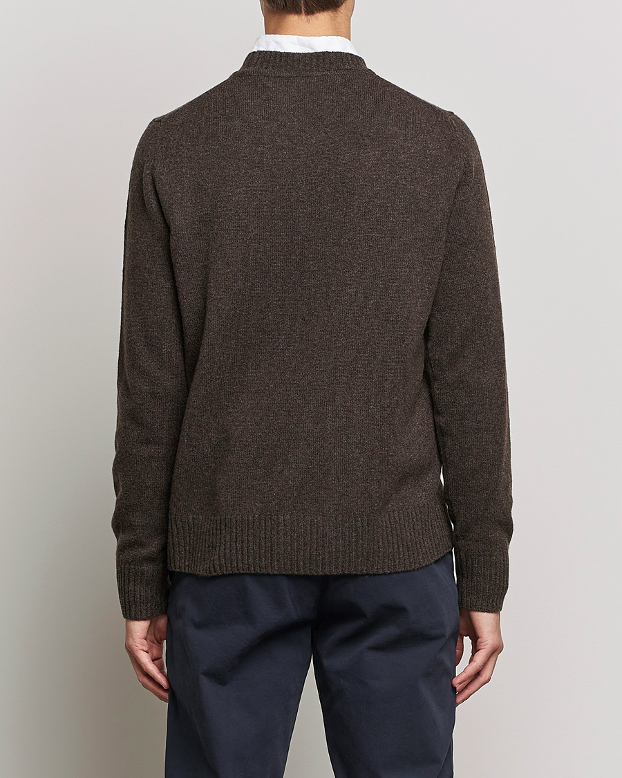 Herren | Pullover | Morris | Kieran Wool Crew Neck Brown