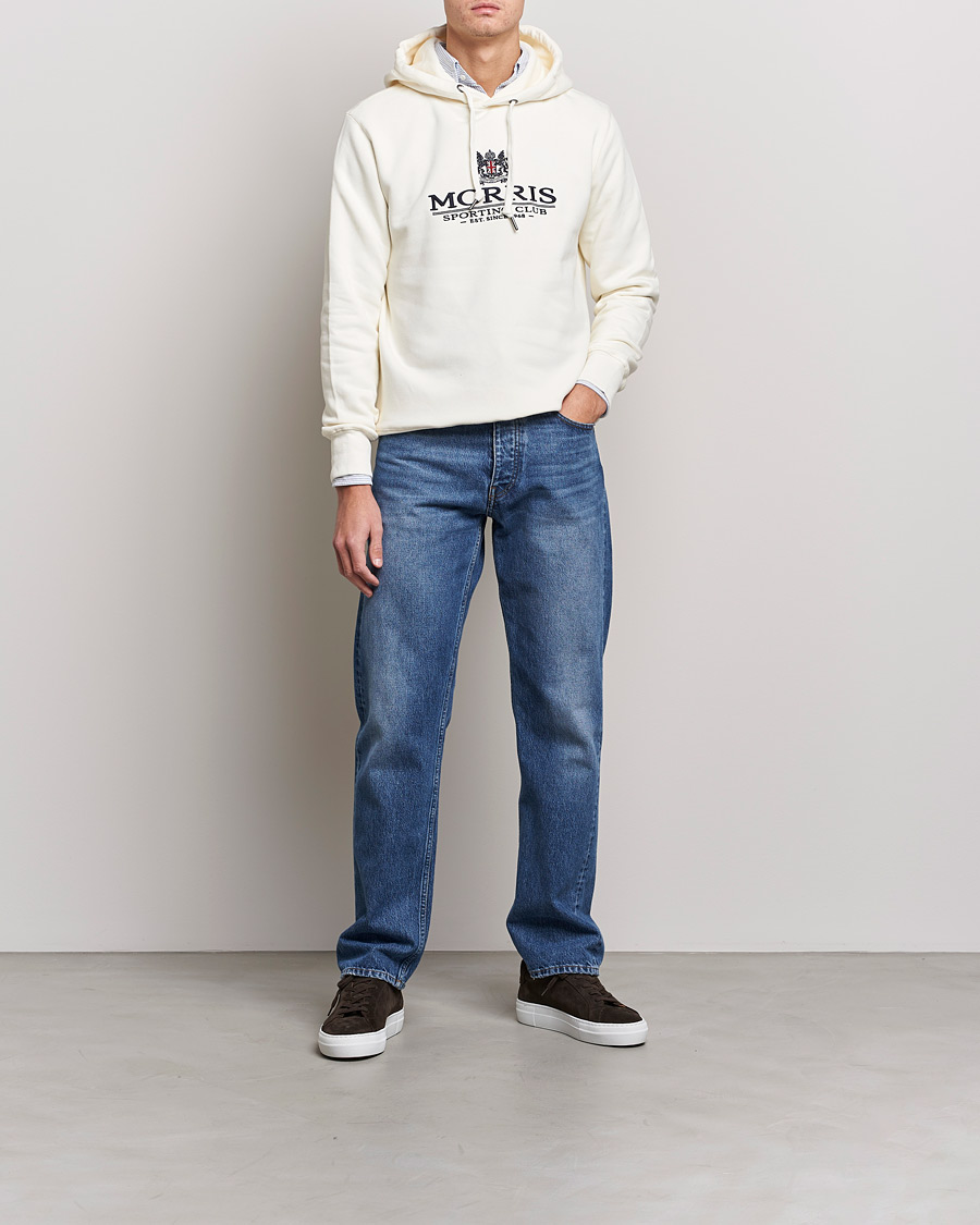 Herren | Pullover | Morris | Trevor Logo Hoodie Off White