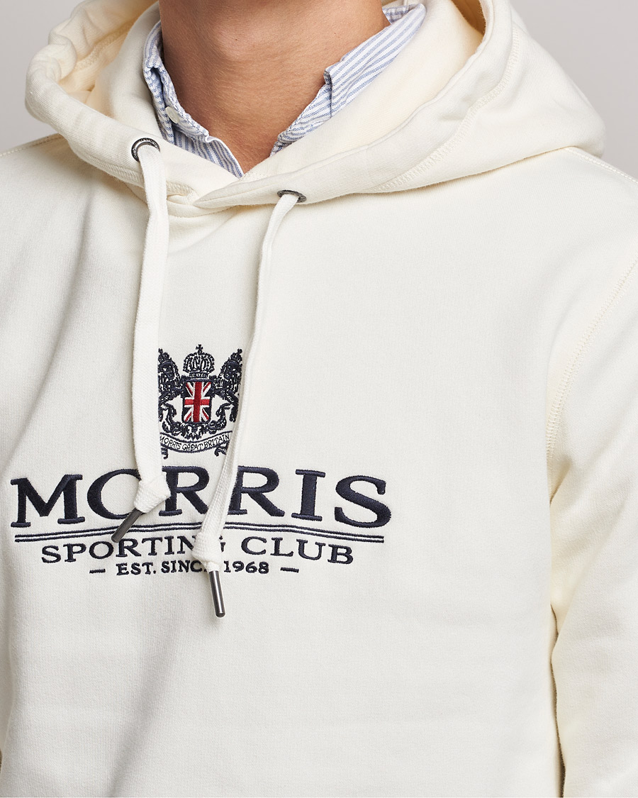 Herren | Pullover | Morris | Trevor Logo Hoodie Off White