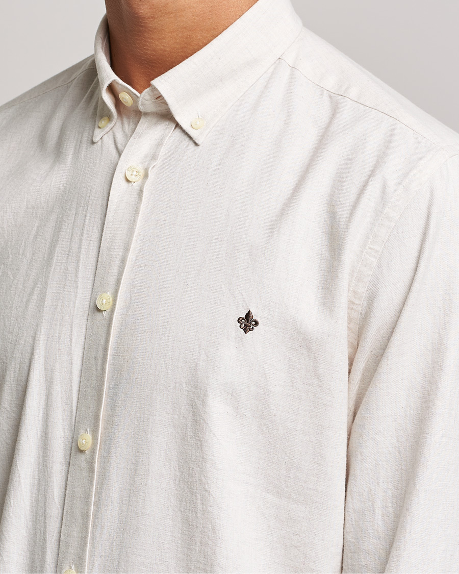 Herren | Hemden | Morris | Watts Flannel Button Down Shirt Beige