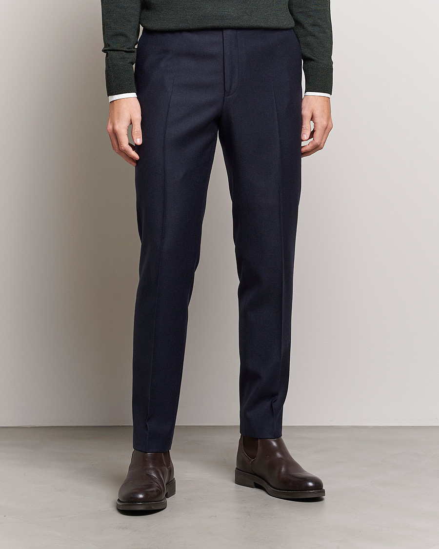 Herren | Hosen | Morris | Bobby Flannel Trousers Navy