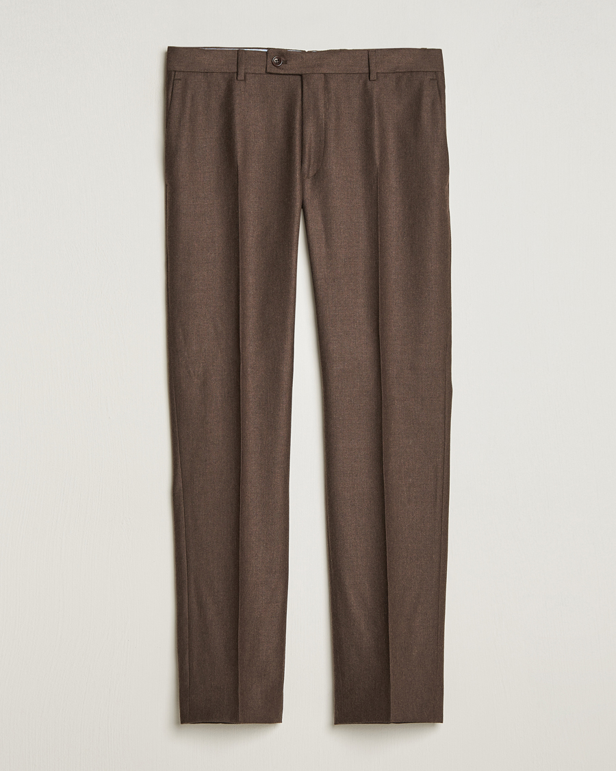 Herren | Hosen | Morris | Bobby Flannel Trousers Brown