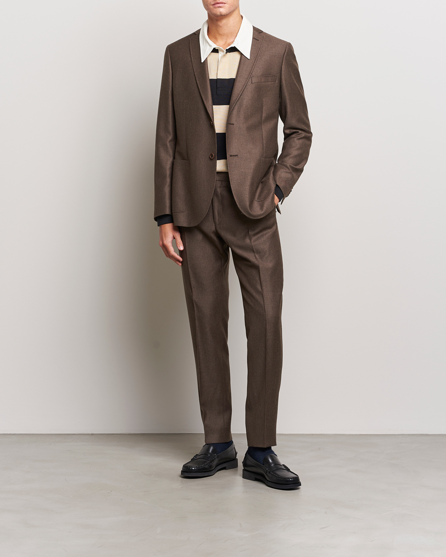 Herren | Hosen | Morris | Bobby Flannel Trousers Brown