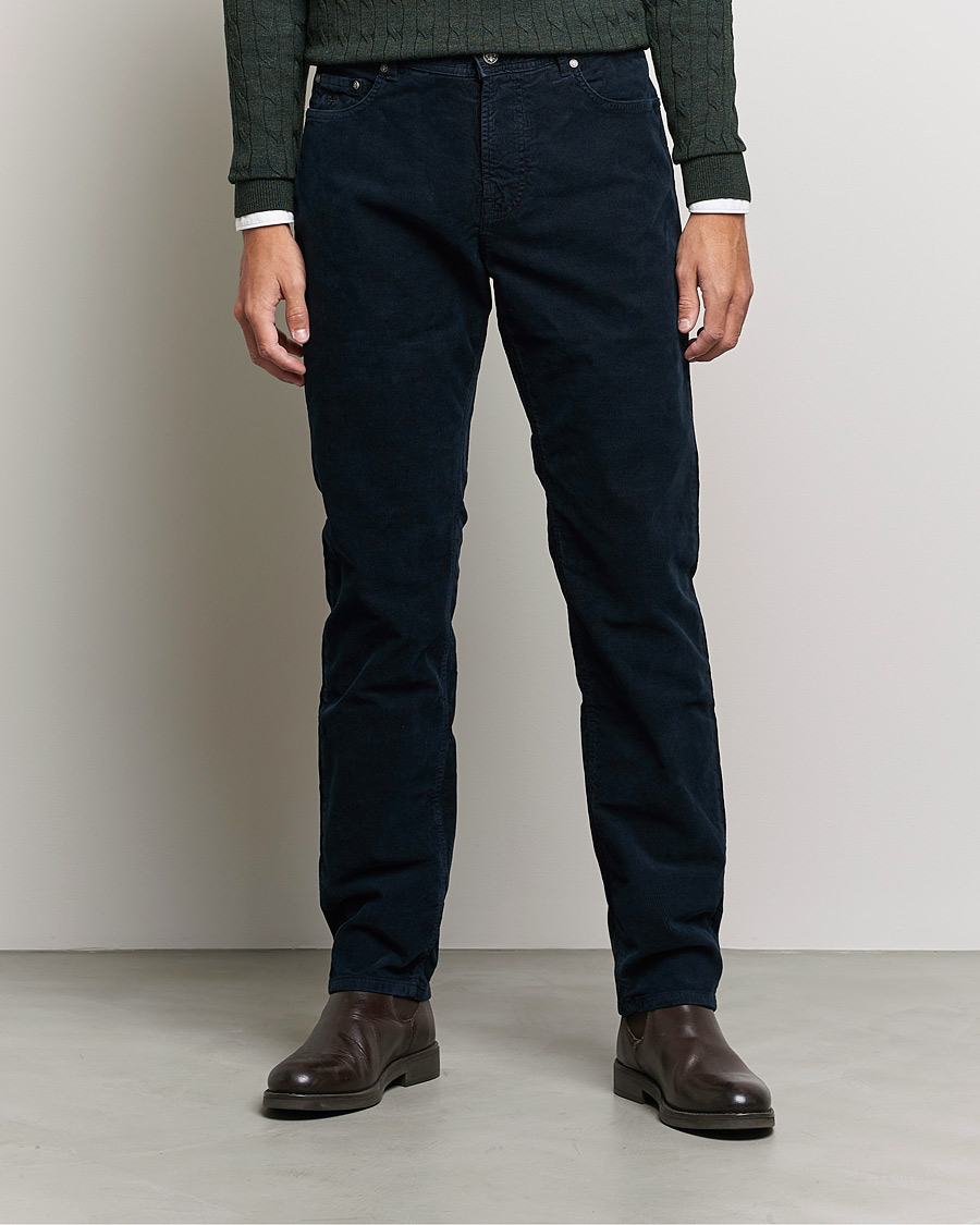 Herren | Hosen | Morris | James Corduroy 5-Pocket Pants Navy