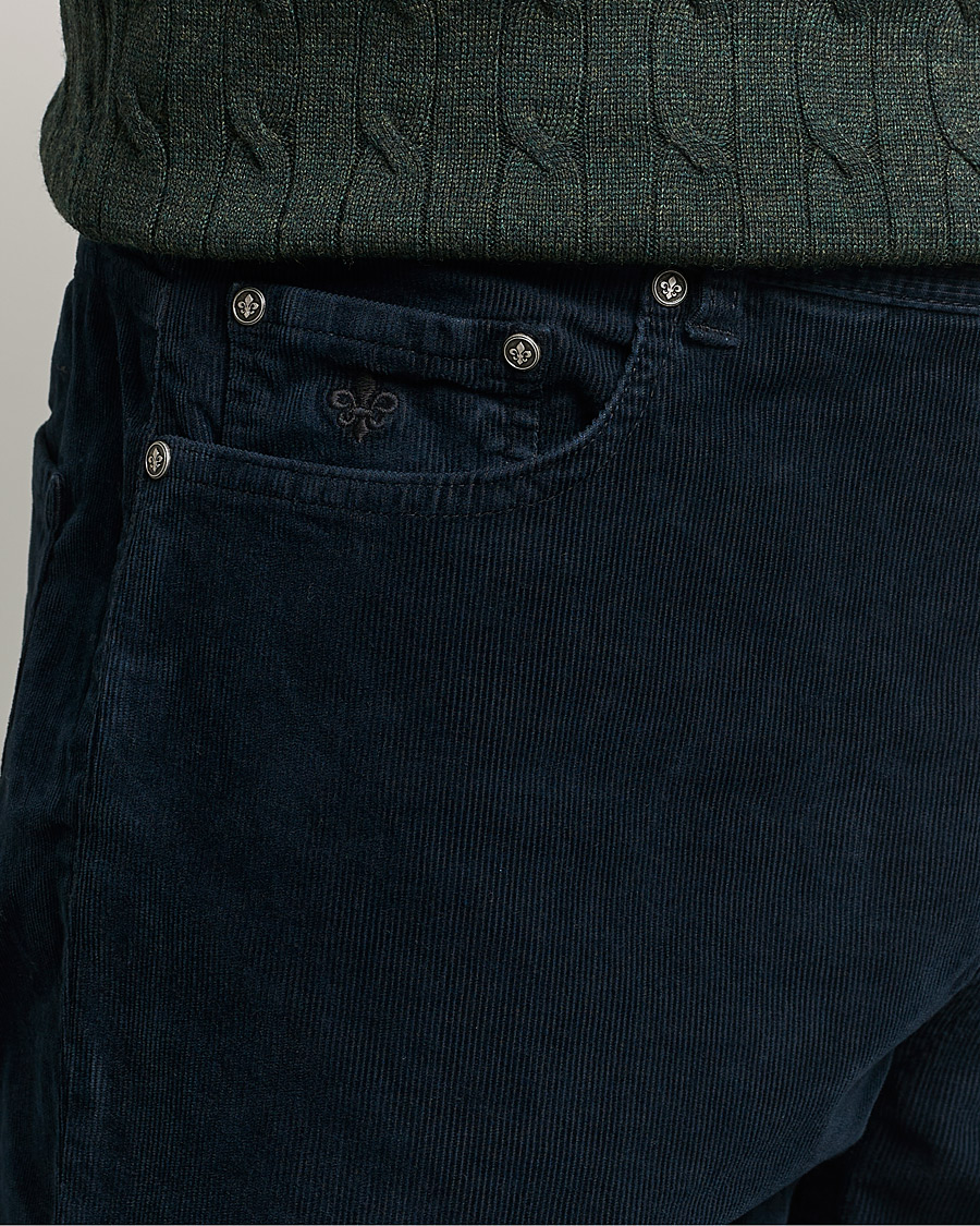 Herren | Hosen | Morris | James Corduroy 5-Pocket Pants Navy