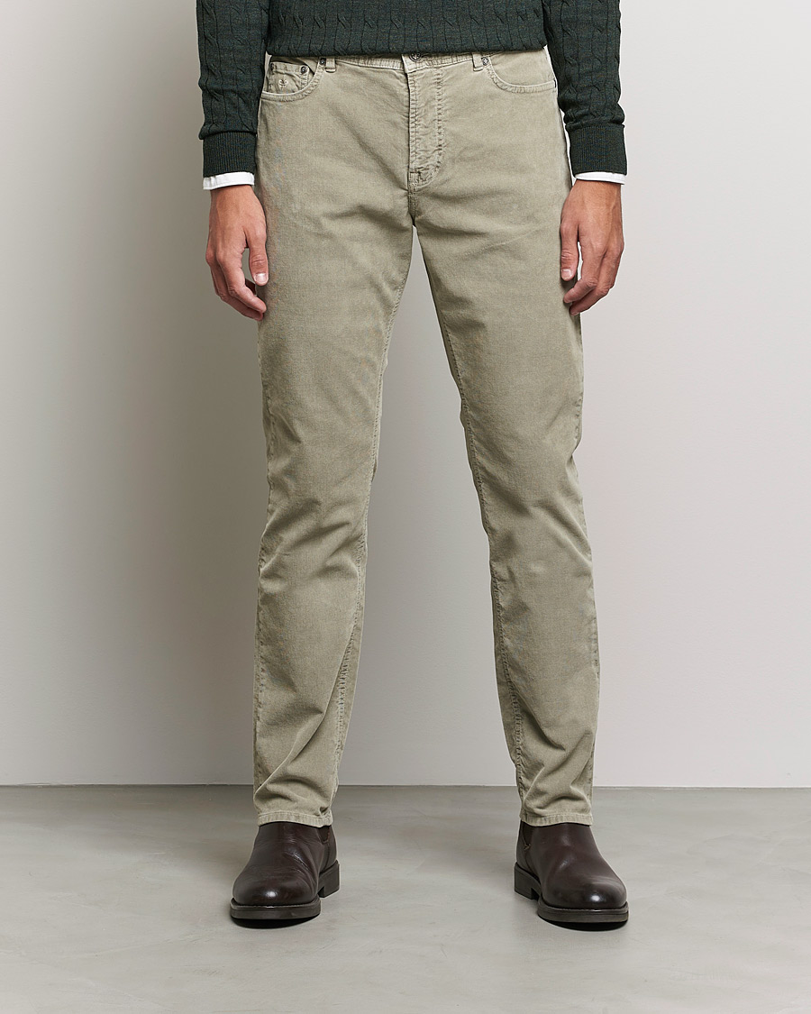 Herren | Hosen | Morris | James Corduroy 5-Pocket Pants Khaki Grey