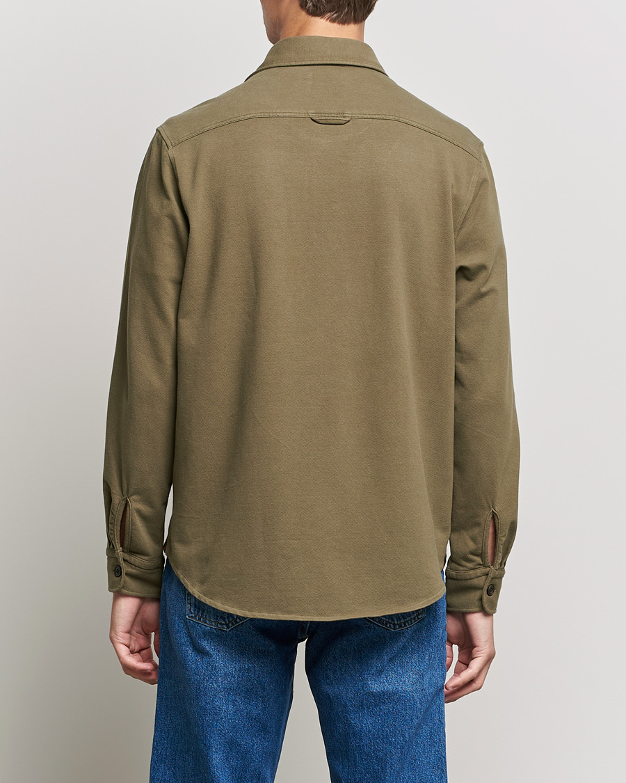 Herren | Hemden | Morris | Cotton Jersey Overshirt Olive