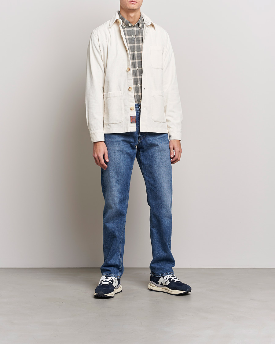 Herren | Hemden | Morris | Heaton Corduroy Shirt Jacket Off White