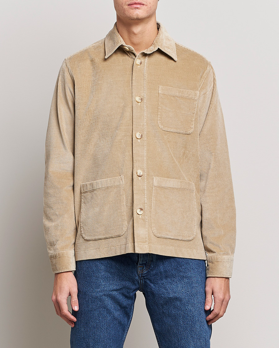 Herren | Hemden | Morris | Heaton Corduroy Shirt Jacket Khaki