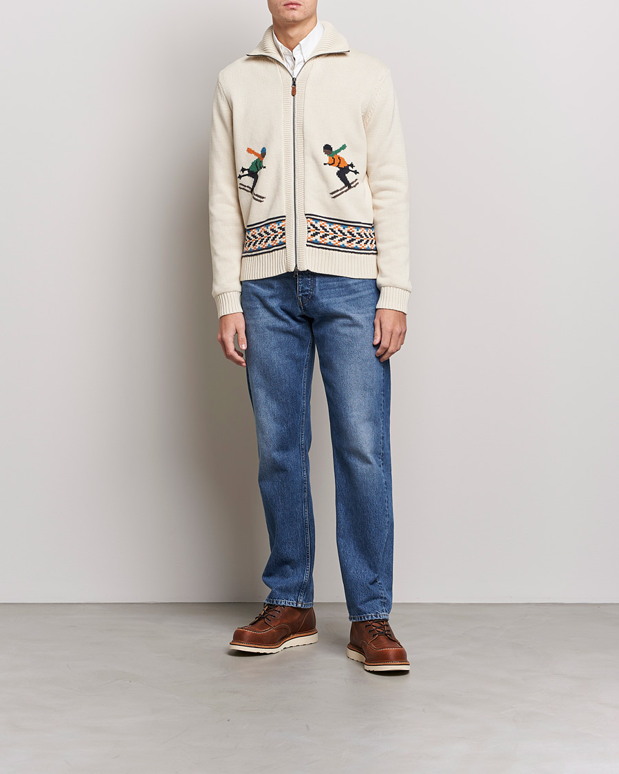 Herren | Pullover | Morris | Clyde Full Zip Cardigan Off White