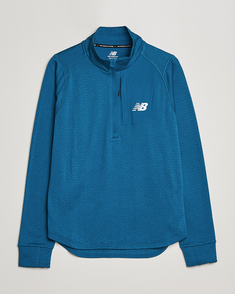 Herren | Pullover | New Balance Running | Heat Grid Half Zip Dark Moonstone