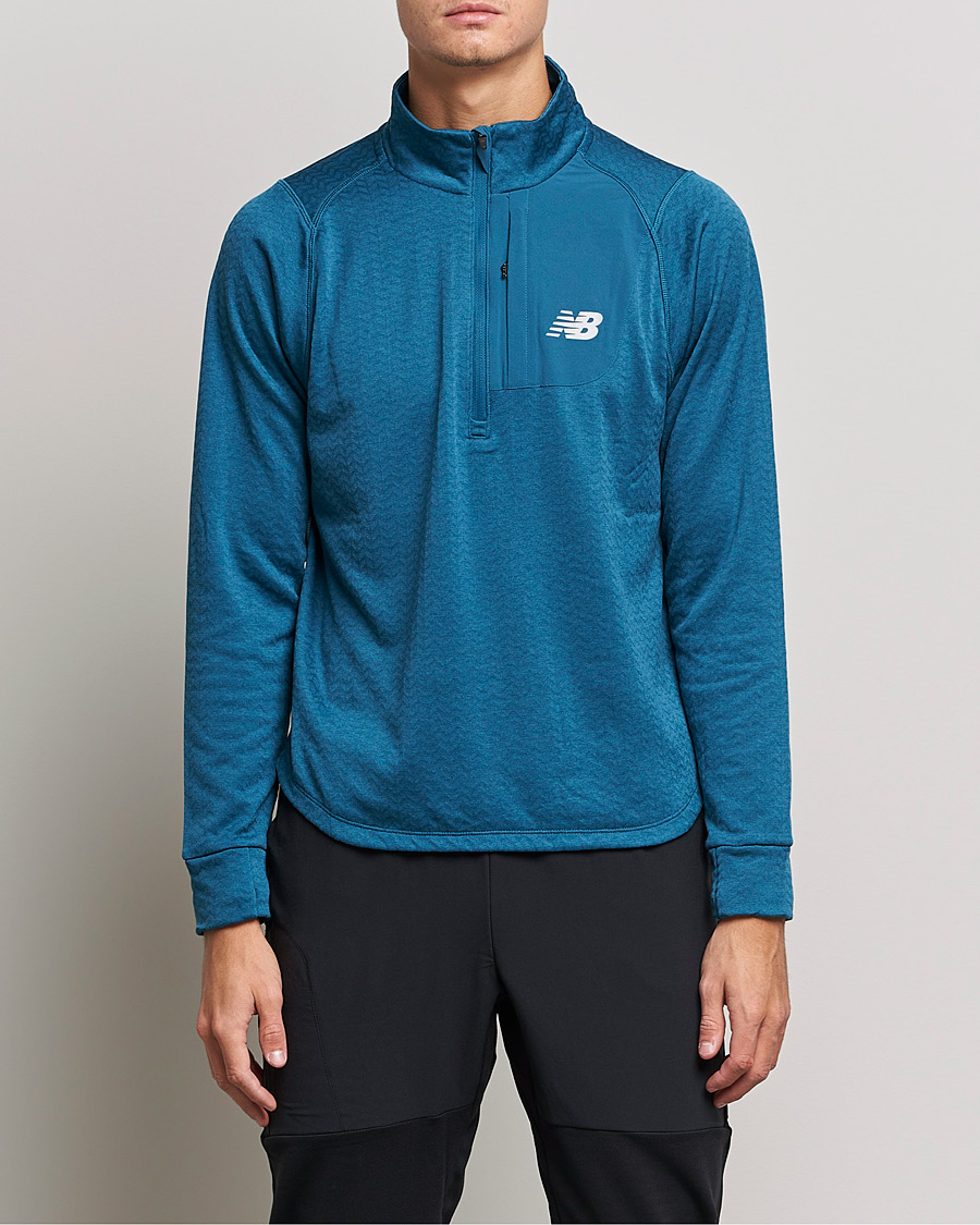 Herren | Pullover | New Balance Running | Heat Grid Half Zip Dark Moonstone